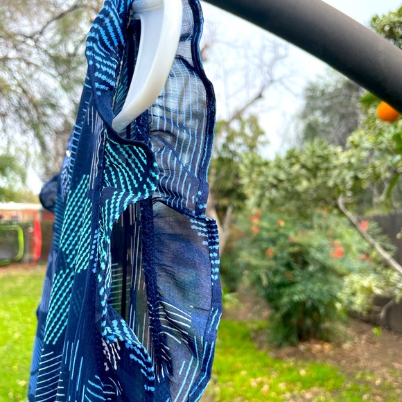 Blue Floral Dress With Slip!! - Picture 8 of 8